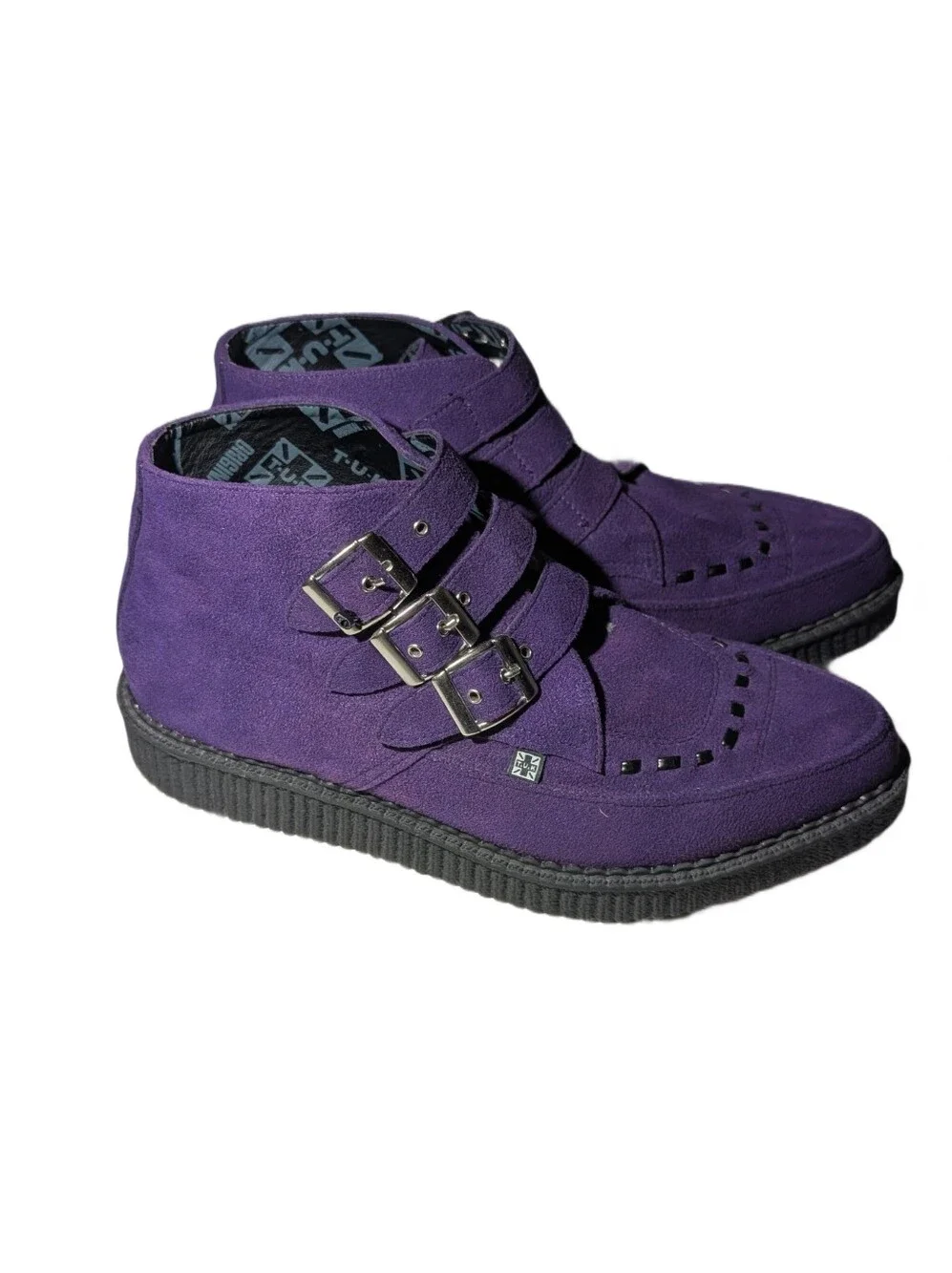 T.U.K TUK Vegan Suede Creeper Boots